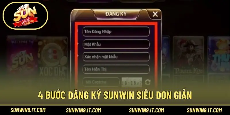 4 bước đăng ký Sunwin siêu đơn giản